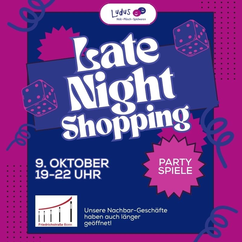 Plakat zum Late Night Shgopping am 9.10.2025 von 19 bis 22 Uhr.