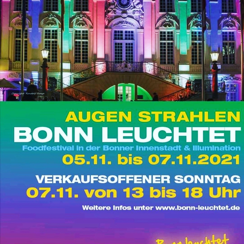Plakat zu Bonn Leuchtet 2021