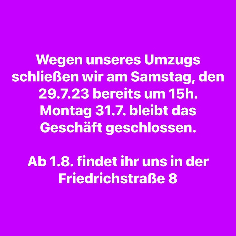 Eine Infografik über den Umzug von Ludus in die Friedrichstraße 8